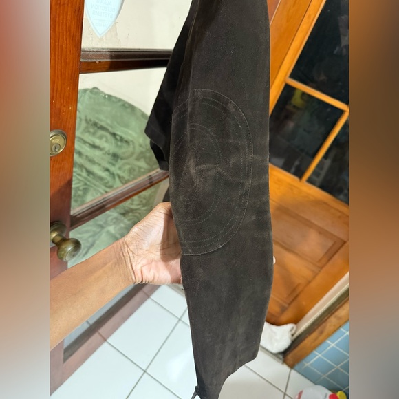 Alexander Wang Aviator Suede Jacket Brown Size S - Picture 9 of 11